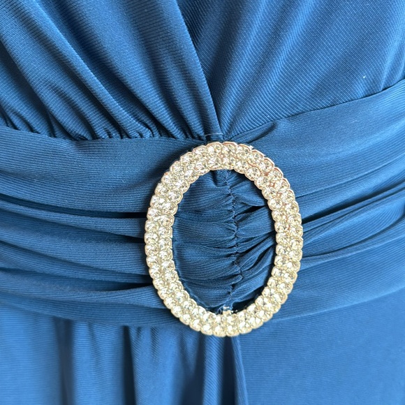 R&M Richards Dress w Rhinestone Buckle 14 - Picture 3 of 9